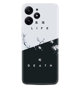 Xiaomi Poco M6 Pro 5G Kılıf Desenli Silikon Life and Death 1339