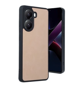 Xiaomi Poco X7 Pro Kılıf Aras Deri Kapak - Pudra