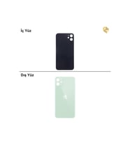 iPhone 11 Yeşil Renk Arka Kapak Arka Cam Batarya Kapağı Lazer Kesim Kapak Pil Kapağı