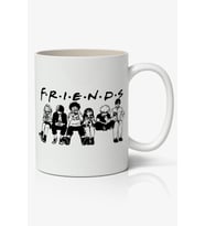 Friends Anime Temalı Kupa Bardak - Sevgiliye Arkadaşa Hediye (Beyaz)