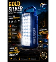 Gold Silver GS-2400 Şarjlı 24 LED Işıldak & Powerbank - 80 Saat Aydınlatma (Telefon Şarj Eder)