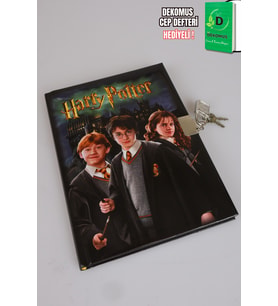 x Dekomus "Wizard Icons Collection" Lisanslı Harry Potter Kilitli Hatıra Defteri