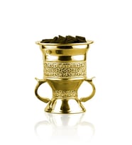 Osmanlı Oud Oud İncese Burner Altın Renkli Brülör Tütsü Buhur Yakıcı -4097