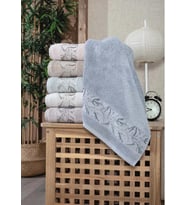 Milena 6lı El-Yüz Havlusu 50x90 cm (Çok Renkli)