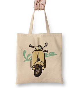 Vespa 01 Bez Çanta Uzun Saplı