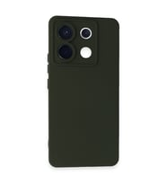 Redmi Note 13 5G Kılıf Nano Içi Kadife Silikon - Koyu Yeşil