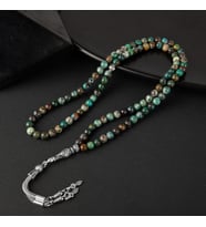 Krizokol Doğal Taş Tesbih 99luk - 6mm (Çok Renkli)