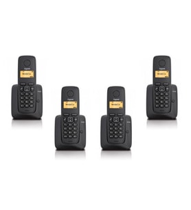 Gigaset 1 Harici 4 Dahili Dect Telsiz Kablosuz Telefon Santrali Siyah