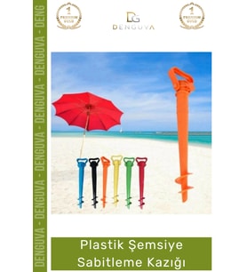 #Kazık Plaj Bahçe Kamp Spiral Toprak Zemin Tutucu Aparatı Dayanıklı Plastik Şemsiye Sabitleme Kazığı
