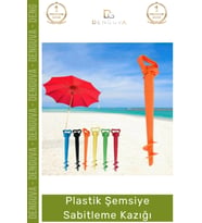 #Kazık Plaj Bahçe Kamp Spiral Toprak Zemin Tutucu Aparatı Dayanıklı Plastik Şemsiye Sabitleme Kazığı
