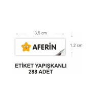 43 cici süsler organizasyon Motivasyon Etiket 288 Adet Öğretmen Etiket aferin