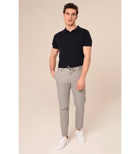 Erkek Jogger Açık Gri Pantolon Slim Fit  Agustini