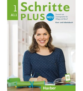 Schritte Plus Neu - Sechsbandige Ausgabe: Kursbuch   Arbeitsbuch A1.1 Mit Audi (Krem)