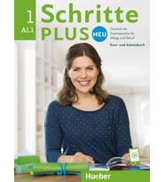 Schritte Plus Neu - Sechsbandige Ausgabe: Kursbuch   Arbeitsbuch A1.1 Mit Audi (Krem)