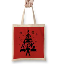 Home Alone Christmas Tree Silhouette Bez Çanta Uzun Saplı