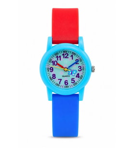 Kelebek Desenli Açık Mavi Kız Erkek Çocuk Kol Saati Analog Saat ST-304414