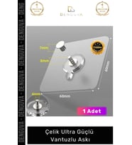 #VantuzluAskı Paslanmaz Şeffaf Yapışkanlı 1kg Taşıma Kapasiteli Su Geçirmez Çelik Ultra Güçlü Vantuz