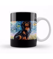 Dog Cavalier King Charles Spaniel Night Kupa Bardak Porselen