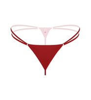 Giyim  Lastikli Kırmızı Büyük Beden G String Tanga