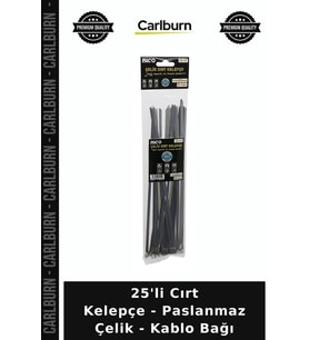 Özel Üretim Sabitleme Düzenleyici Endüstriyel 25'li Cırt Kelepçe - Paslanmaz Çelik - Kablo Bağı