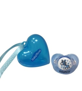 Baby Time Babytime BT506 Emzik ve Kalpli Saklama Kabı - Mavi