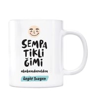 Kişiye Özel İsimli Baba Kupa Sempatikliğimi Babamdan Aldım