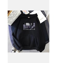 Hunter X Hunter Feitan Face Kapsonlu Sweatshirt (Siyah)