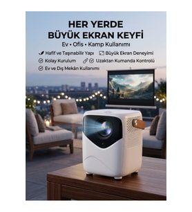 Kablosuz Projeksiyon Cihazı, Film, Dizi ve Oyun için Ideal Seçenek