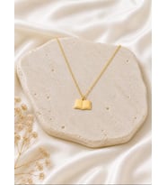 Kişiye Özel 925 Ayar Gümüş Kitap Model Kolye (Gold)