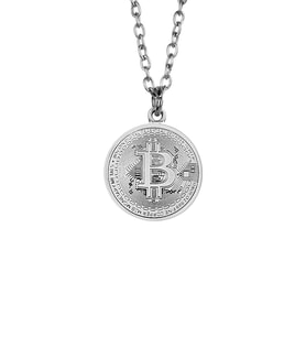 Bitcoin Btc Unisex Kolye (Gümüş)