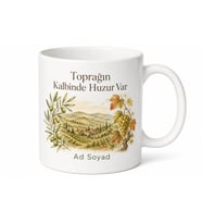 Turgutlu Doğası Ege Ruhu Manisa Hatırası Kahve Kupası Porselen Hediye Bardak