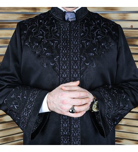 Lüks Şecaat İmam Cübbesi Siyah