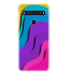 TCL 10L 10 Plus 10SE 20E 20SE 30SE L7 Kılıf Desemli Silikon Renk Cümbüşü 1631