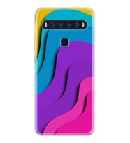 TCL 10L 10 Plus 10SE 20E 20SE 30SE L7 Kılıf Desemli Silikon Renk Cümbüşü 1631