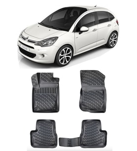 Citroen C3 2009-2016 BTM 3D Havuzlu Paspas