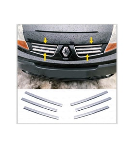 Renault Trafic Krom Ön Panjur 6 prç. 2004-2008 Arası P. Çelik