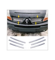 Renault Trafic Krom Ön Panjur 6 prç. 2004-2008 Arası P. Çelik