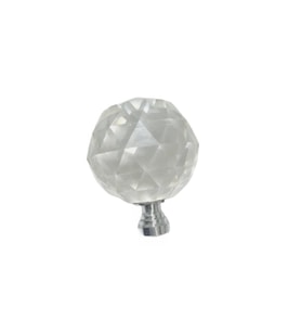 Kristal Tekli Krom Ayak 40 mm Kulp / 5 ADET