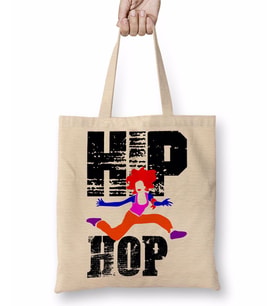 Hip Hop Müzik Bez Çanta Uzun Saplı