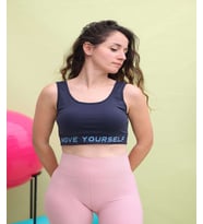 Lacivert Crop Kesim Kadın Spor Atlet (Lacivert)