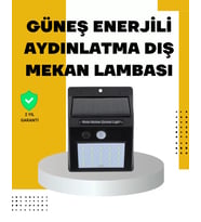 144 Led'li Geniş Aydınlatma Alanına Sahip Güneş Enerjili Güvenlik Lambası