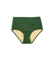 Endeep Kadın Yüksek Bel Toparlayıcı Yeşil Bikini Altı