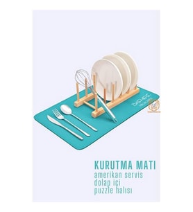 Bulaşık Durulama Kurutma Matı Süzücü Emici D.Reohouri Design