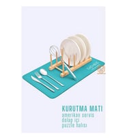 Bulaşık Durulama Kurutma Matı Süzücü Emici D.Reohouri Design