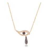 EMILIANO JEWELLERY 925 AYAR GÜMÜŞ ZİRKON TAŞLI GÖZ KOLYE