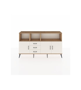 Arges Konsol 5 Raflı 3 Çekmeceli 3 Kapaklı 176x30x99 Çam-Aytaşı