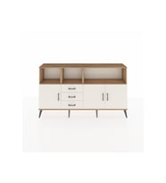 Arges Konsol 5 Raflı 3 Çekmeceli 3 Kapaklı 176x30x99 Çam-Aytaşı