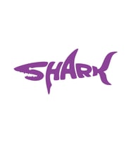 Shark Köpek Balığı Sticker 17x17 Cm Mor