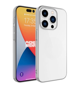 Apple iPhone 15 Pro Kılıf Sert PC Renkli Çerçeveli Zore Riksos Kapak