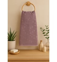 2’li Mürdüm El Havlusu Seti – 50x90 cm, %100 Pamuklu  Yumuşak, Emici ve Şık